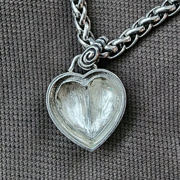 Etsy Vintage Silver Tone Floating Heart Necklace - Picture 16 of 16